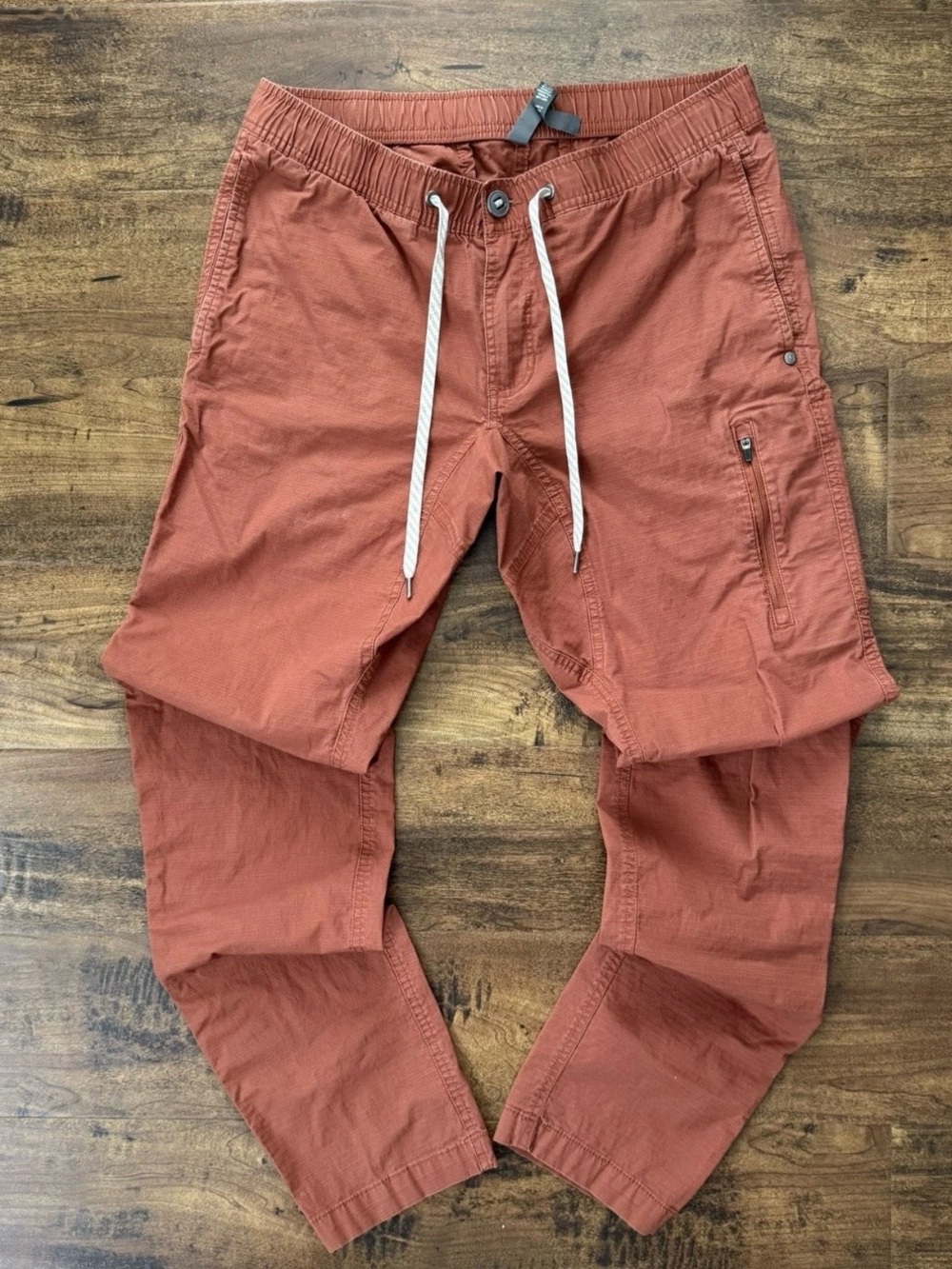 Vuori Ripstop Climber Pants Men’s M Red Jogger Cotton Drawstring